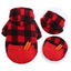 Plaid Dog Hoodie Pet Dog Clothes Sweaters With Hat And Pocket Design Autumn Winter Windproof Dog Clothing For Small Medium Dog