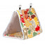 Pet Bird Nest Hammock Peony Parrot Small Hammock Bird Nest Winter Warm Thick Triangle Bird Hanging Tent Snuggle Hut