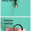 Interactive Cat Toys Funny Feather Teaser Stick with Bell Pets Collar Kitten Playing Teaser Wand Training Toys for Cats Supplies