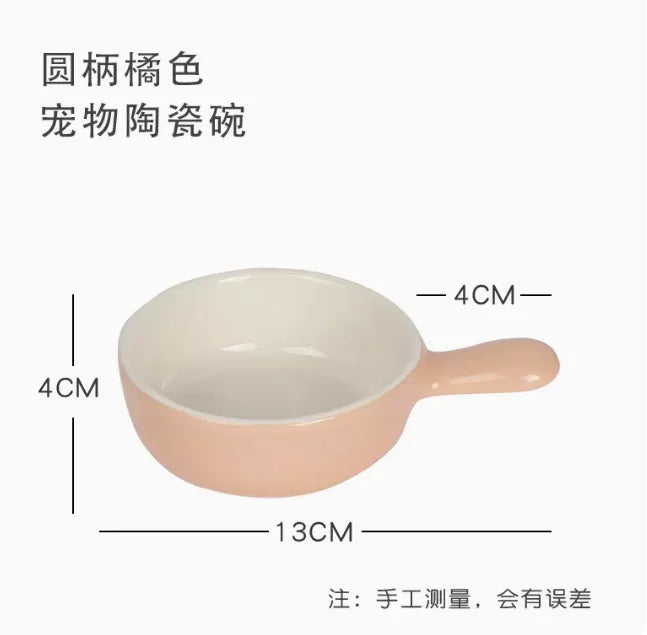Hamster bowl ceramic chipmunk eating bowl honey squirrel grain bowl hedgehog food bowl food box food bowl feeder