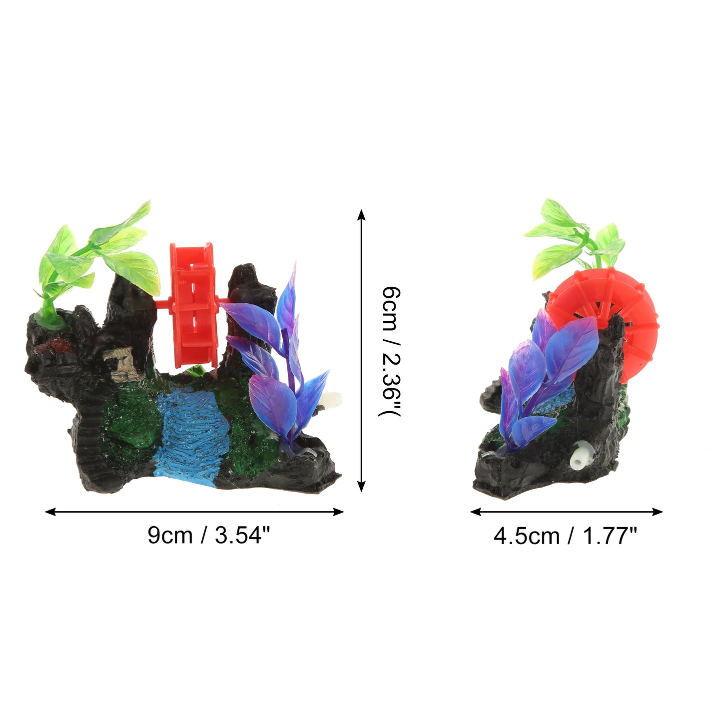 UXCELL Artificial Resin Rockery Fish Tank Landscape Aquarium Decor Mountain Hiding Cave Pet Supplies Ornament Accessories