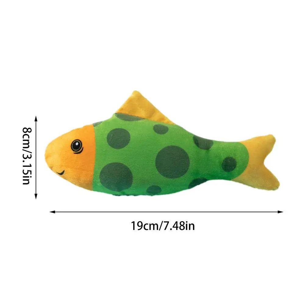 Cat Chew Stuffed Fish Interactive And Attractive Chew Toys With PP Cotton For Cats Pet Exercise Toys For Study Room Cat House