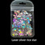 Cross-border Supply 10G BaG Laser Sequins Laser Four-pointed Star Butterfly Star DIY Crystal Glue Material