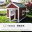 Outdoor dog cage luxury villa solid wood dog house family dog house outdoor wooden kennel cat house pet wholesale
