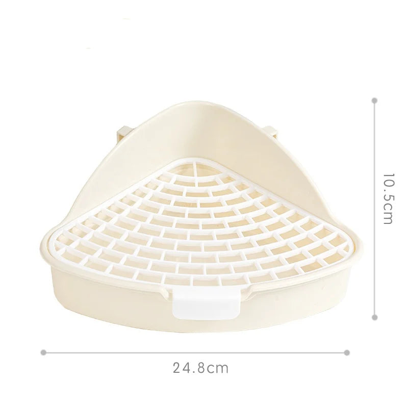 Large Capacity Triangle Toilet Mini Pet Urine Bowl, Placed in The Corner of The Wall Appropriately, A Variety of Color Options