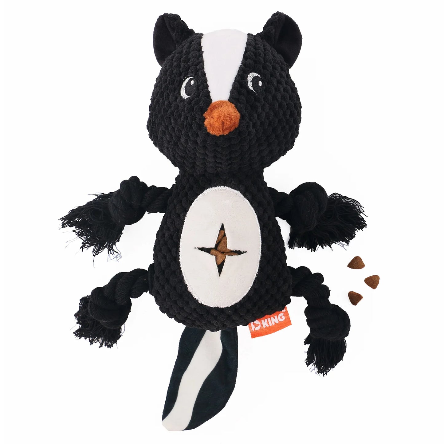 Dog Plush Toy Products Bite-resistant Plush Stuffed With Squeaky Tibetan Food Interactive Pet Dog Toy Skunk Fleece Squeak Toys
