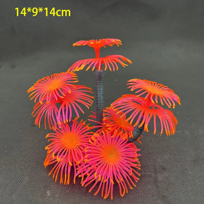 Artificial Underwater Coral Plastic Aquarium Fish Tank Simulation Decoration Aquarium Backgrounds Plants Water Grass Beautiful