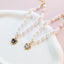 Pearl Chain Accessories for Cats Zircon Heart Pet Products Small Medium Puppy Neck Wear Wedding Birthday Gift Pet Dog Collar