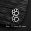 5pcs/Lot Stainless Steel Charm Paws Cat Claws Cute Animals Sliver Gold Color Charm Pendant For DIY Bracelet Jewelry Findings