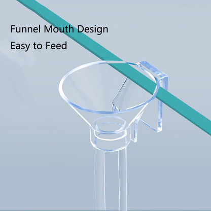 Acrylic Aquarium Feeder Tube Dish Transparent Fish Tank Shrimp Snail Shrimp Food Feeder Bowl Aquarium Feeding Accessories New