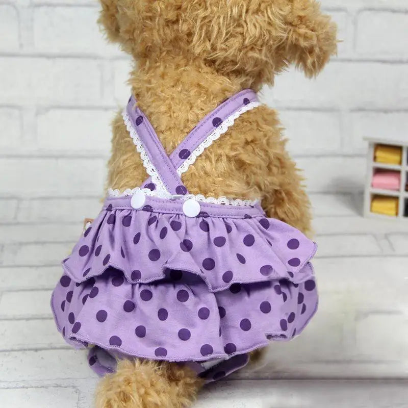 Pet Underwear Shorts Reusable Dog Diapers AntiHarassment Strap Physiological Pants Washable Female Sanitary Underwear 30E