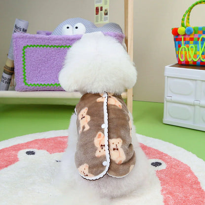 Pet Dog Clothes Winter Fleece Dog Vest Coat Plus Warm Jacket for Small Dogs Cats Clothing Puppy French Bulldog Chihuahua Apparel