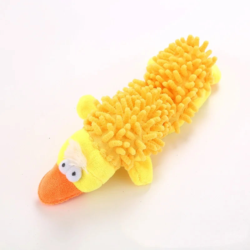 One Plush Toy With A Dog Gnawing And Making Sounds Pet Dog Toy Sound Plush Toy Mop Fur Shell Frog Hippo Teeth Grinding Supplies