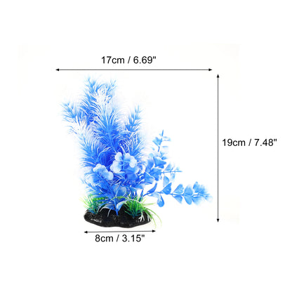 UXCELL Aquarium Artificial Plants Underwater Plastic Water Grass Aquatic Leaves Decoration For Fish Tank Ornament Accessories