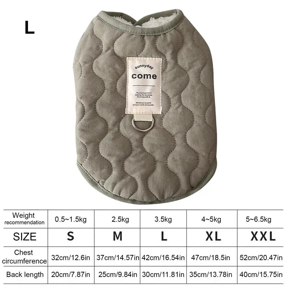 Small Dog Winter Jacket Winter Warm Dog Coat Jacket Warm and thickened pet clothes Small Dog Vest Pet Supplies for Small Dog Cat