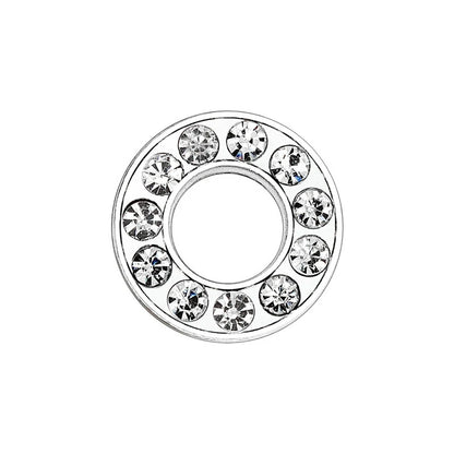 10mm Chrome Alloy Diamond Capital English Alphabet Jewelry Manual Diy Cat Claw Love Pet Collar Accessories