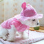 Pastoral Style Plaid Cat Hat Cute Ears Sunshade Cap for Dogs Summer Pet Headwear Unisex Outdoor Hats Chihuahua Dogs Accessories