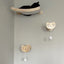 Wall Mounted Cat Climbing Shelves Cat White Hammock with Ladder or Scratching Post or Jumping Platform Set for Kittens Sleeping
