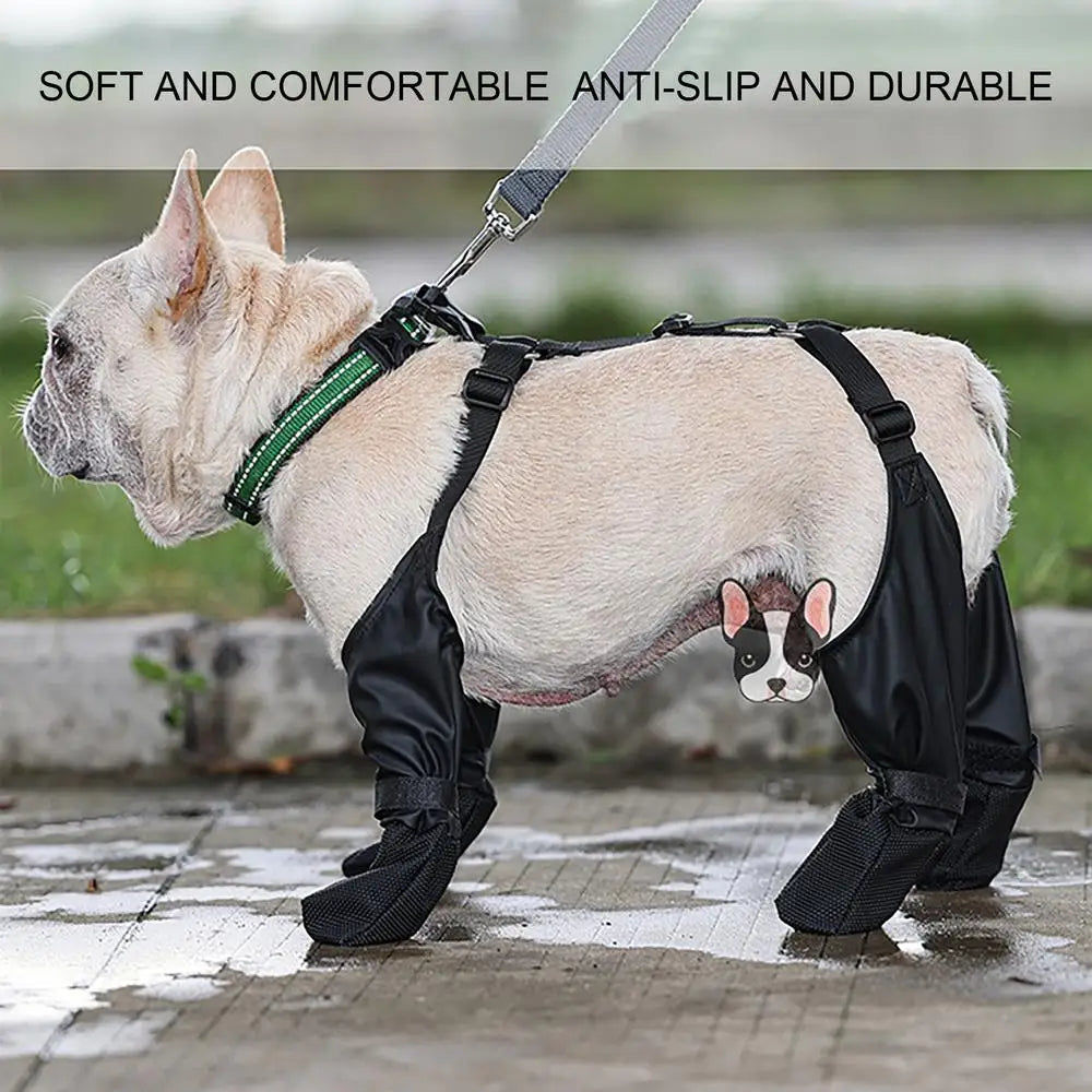 Dog Shoes Waterproof Adjustable Dog Boots Waterproof Breathable Pet Shoes Pets Paws Protector Outdoor Walking Soft Shoes
