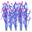 UXCELL 10/20 Pcs Aquarium Artificial Plastic Plants Water Weeds Ornament Fish Tank Plant Flower Grass Decoration Accessories