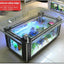 Wholesale aquarium  tank living room sofa table top ultra white curling coffee table ecological glass fish tank