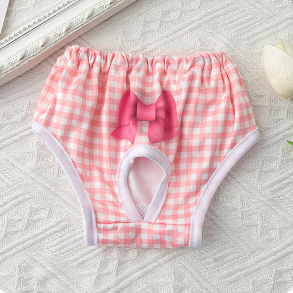 Cute Print Puppy Dog Physiological Pants for Small Dogs Washable Reusable Pet Safety Trousers Poodle Shorts mascotas Underwear