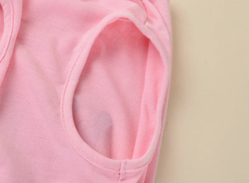 Dog Clothes for Small Dogs Girl Summer Dog Pajamas Jumpsuit, Top Puppy Shirt and Floral Pants 4 Legged Female Dog Onesie Pjs