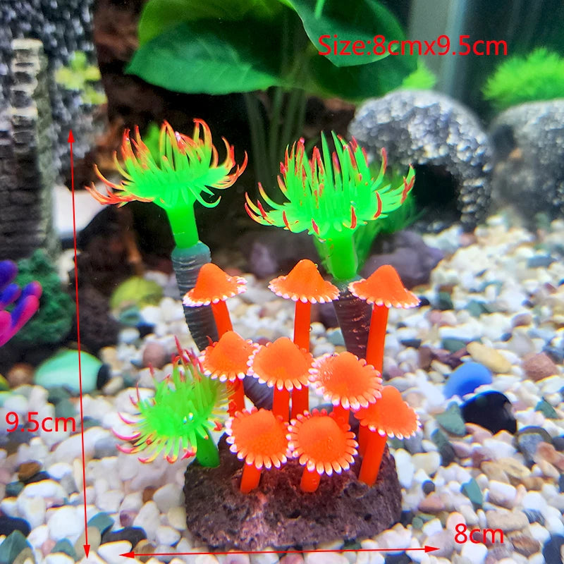 Artificial Underwater Coral  Aquarium Fish Tank Simulation Decoration Aquarium Backgrounds Plants Water Grass Accessories Home