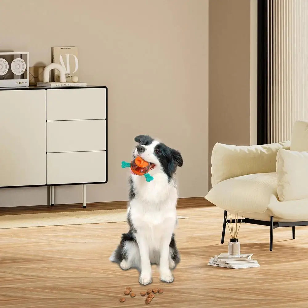 Dog Treat Dispenser Ball Toy Pet Ball Dispenser Funny Leaking Food Cat Interactive Toy Dogs Puppies Food Dispenser Slow Feeder