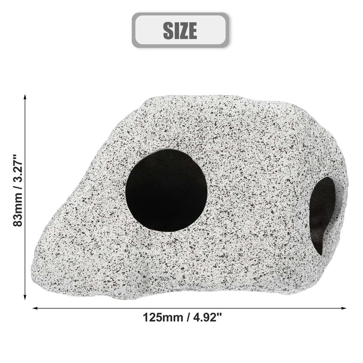 UXCELL Fish Tank Hideaway Rock Cave Ceramic Aquarium Decoration Fish Shrimps Shelter Pet Pottery House Canister Accessories