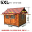 Outdoor Solid Wood Labrador Kennel Waterproof Small Medium Large Dog Cage Golden Retriever Teddy Kennel