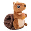Dog Vocal Interactive Toy Velvet Squirrel Shaped Foraging Instinct Training Puppy Toys Interactive Dog Puzzle Toys With Sound