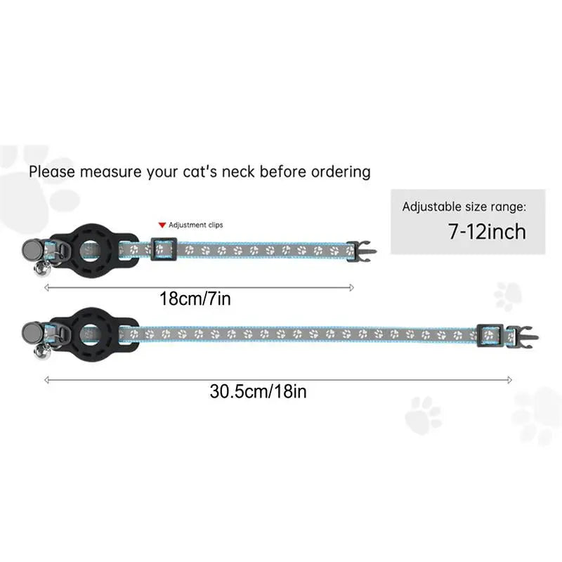 Reflective Cat Collar Pet Cat Adjustable Vest Anti-Lost Safety Release Buckle Cat Neck Waring  with Removable Bell for Camping