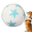 Dog Chew Ball Light Up Elastic Chew Toy With Star Pattern Soft Pet Supplies Chewable Ball 6cm For Veterinary Hospitals Pets Cats