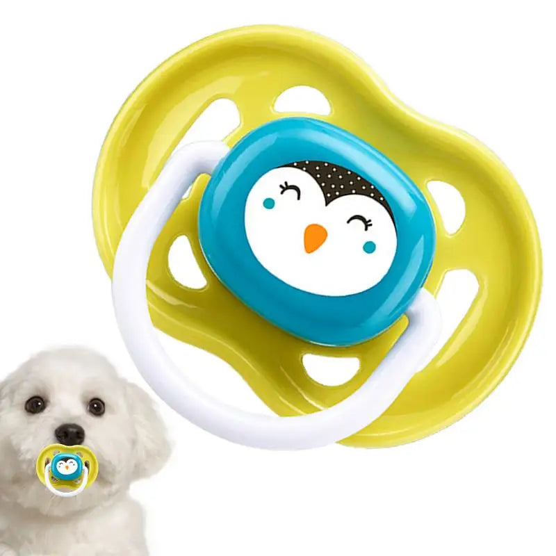 Pet Dog Silicone Pacifier Cat Dog Pacifier Chew Toy Cartoon Pet Puppy Molar Teeth Cleaning Cat Dog Chew Toy Food Grade Puppy