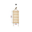 1PC Wall Mounted Cat Climbing Shelf Cat Sisal Wooden Ladder Bridge with Hammock and Jumping Platform for Kitten Playing and Rest