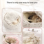 Autumn and Winter soft plush pet bed and pet bed Winter warm and cold plush comforter nest Shell cat nest semi-enclosed cat nest