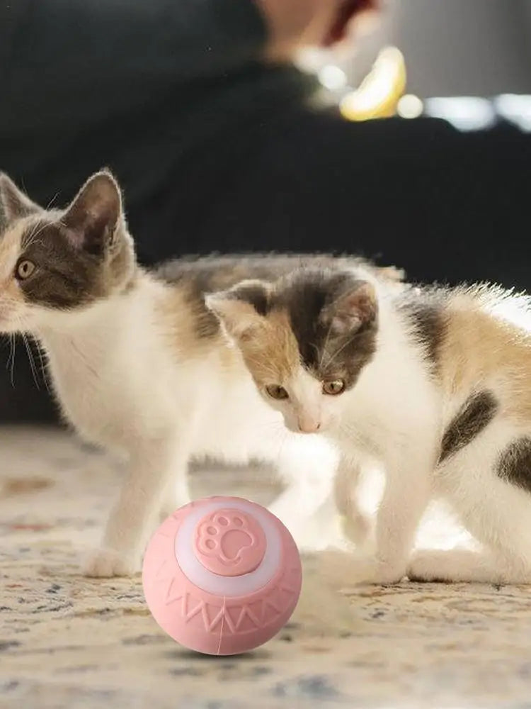 Cat Interactive Ball Intelligent Sensing Rolling Ball Toys Automatic Rolling Magic Ball Toy Rotating Ball Cat Game Accessories