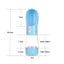 Portable Dog Water Bottle Food and Water Container For Dog Pets Feeder Bowl Outdoor Travel Drinking Bowls Water Dispenser