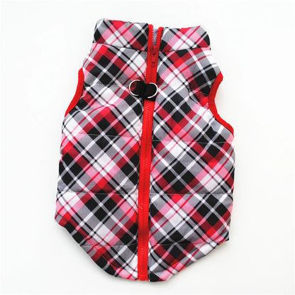 Windproof Pet Vest Jacket Winter Warm Big Dog Clothes Puppy Harness Clothing Funny Printed Coat for Small Medium Dogs Cats XS-XL