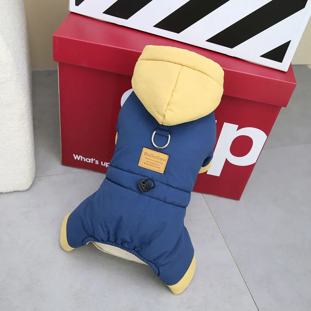 Padded Waterproof Small Dog Winter Jumpsuit Pet Puppy Jacket Coat Fleece Warm Snowsuit Chihuahua Yorkie Outfits Clothes Apparel