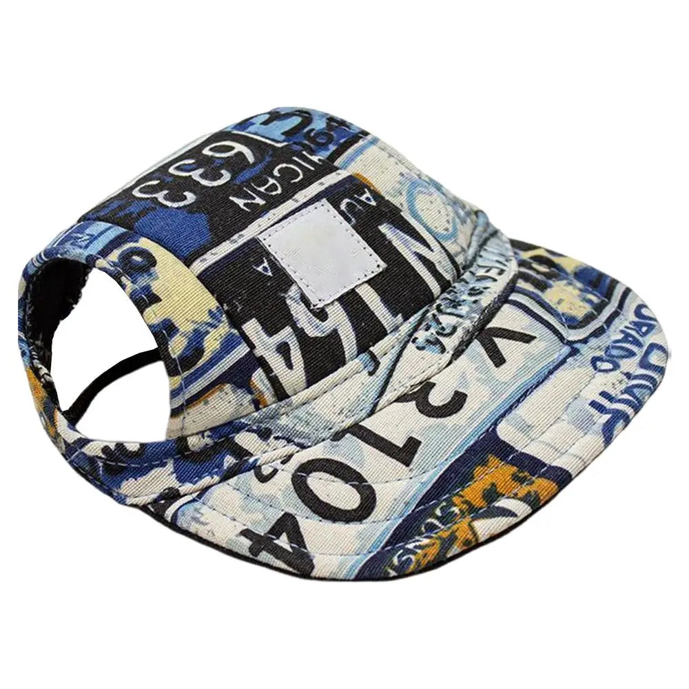 Dog Baseball Hat Pet Outdoor Sun Protection Visor Hat Ear Holes Dog Hats Lightweight Comfort Pet Hat For Outdoor Enthusiasts