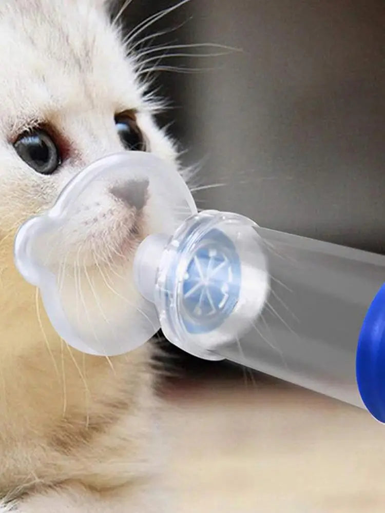 Aerosol Inhaler Spacer Chamber Manual Cats Dogs Nebulizer Nebulizer Mask for Dog Cat Animals And Human Adult Child