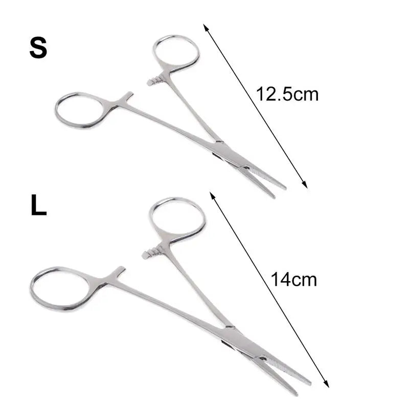 Pet Hemostatic Hair Clipper Tweezer Scissors Dog Clamp Ear Supplies Ear Fur Trimming Scissor Dog Stainless Steel  Grooming Tools