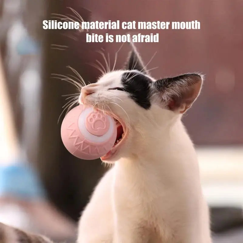 Cat Moving Ball Toy Intelligent Sensing Rolling Ball Toys Automatic Electric Pet Ball For Furniture Protection Travel Companion