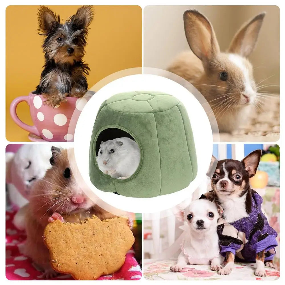 Covered Cat Bed Semi-Closed Pet Tent House Small Dog Puppy Sleeping Beds With Removable Washable Pillow Cushion Pad