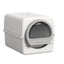 Fully Enclosed Removable push-pull cat toilet  Semi automatic cat litter box