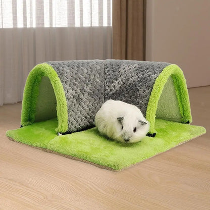 Squirrel Hamster Rabbit Chinchilla Play Blanket 90 Degree Right Angle Channel Thickened Sponge Hair Small Animal New Home