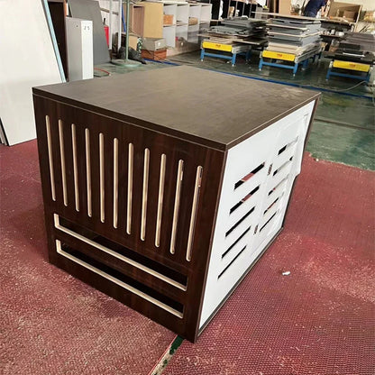 Solid Wood Dog Pet Cages Modern Indoor Customized Wooden Kennel Housefor Large Dogs