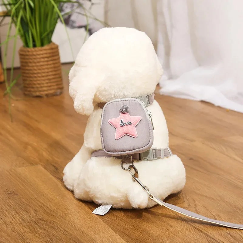 Dog Harness No Pull Leash Cats Collar Set Pet Accessories Double Strap for Dogs Choker Small Suit Accessories Collars Pet